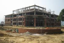 Construction work in progress of the AFU Central Office Complex at Rampur, Chitwan