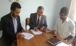 MOU signing between AFU and Daayitwa on Aug. 15, 2016