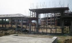 Construction work in progress of the AFU Central Office Complex at Rampur, Chitwan